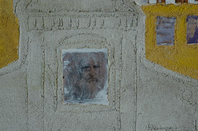 Cedric Chang Original Mixed Media Collage "Ancient Rome"