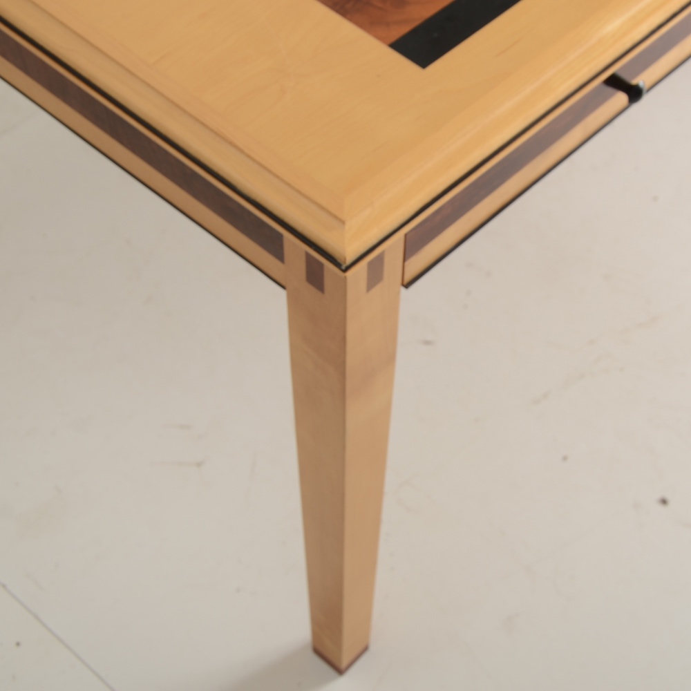 Limited Edition Custom Maple Desk and Credenza by Kaufman Contract