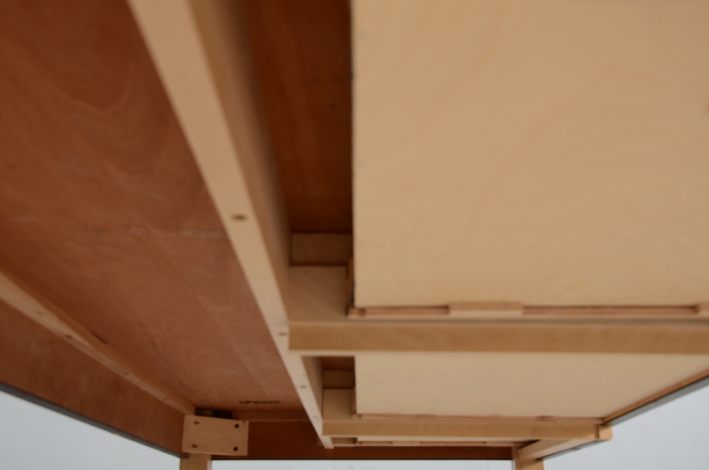 Limited Edition Custom Maple Desk and Credenza by Kaufman Contract