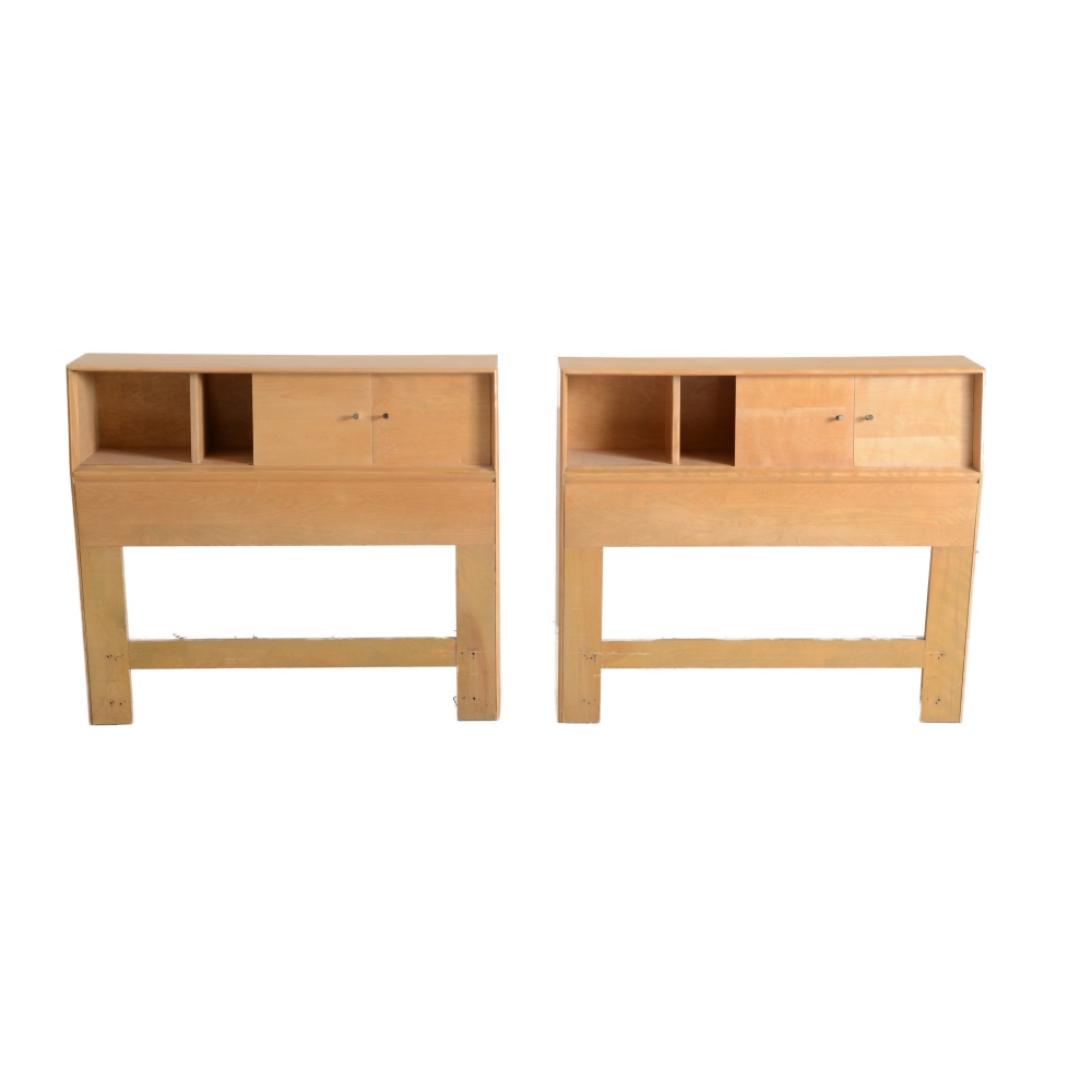 Heywood Wakefield Twin Size Bookshelf Headboards