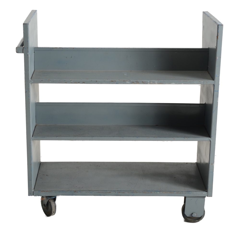 Industrial Three-Tiered Cart