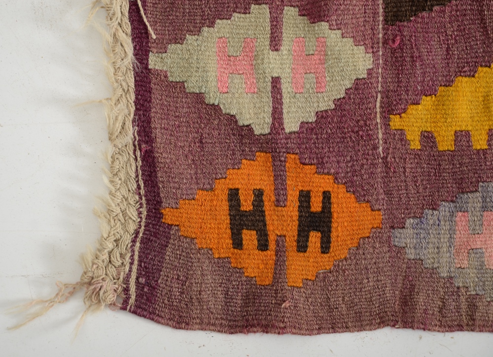 Vintage Turkish Kilim Flat Weave Area Rug