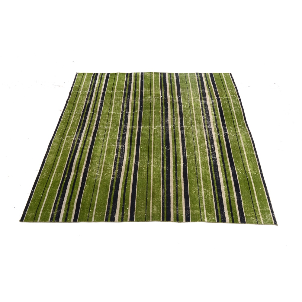 Vintage Power Loomed Striped Area Rug