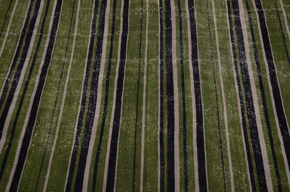 Vintage Power Loomed Striped Area Rug