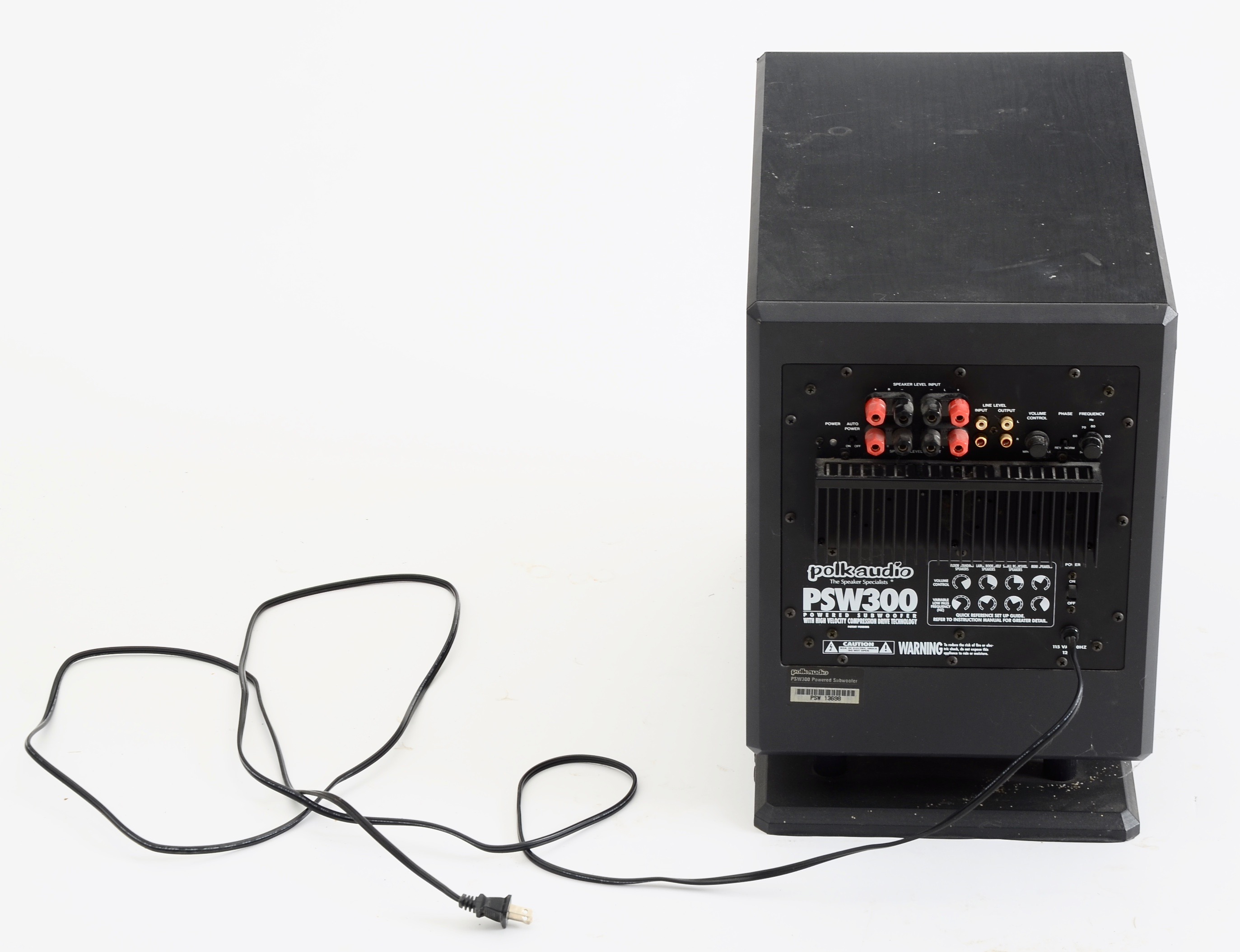 Polk Audio PSW300 Powered Subwoofer and Three Speakers