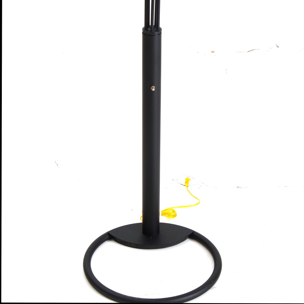 Contemporary Black Metal Cantilevered Floor Lamp