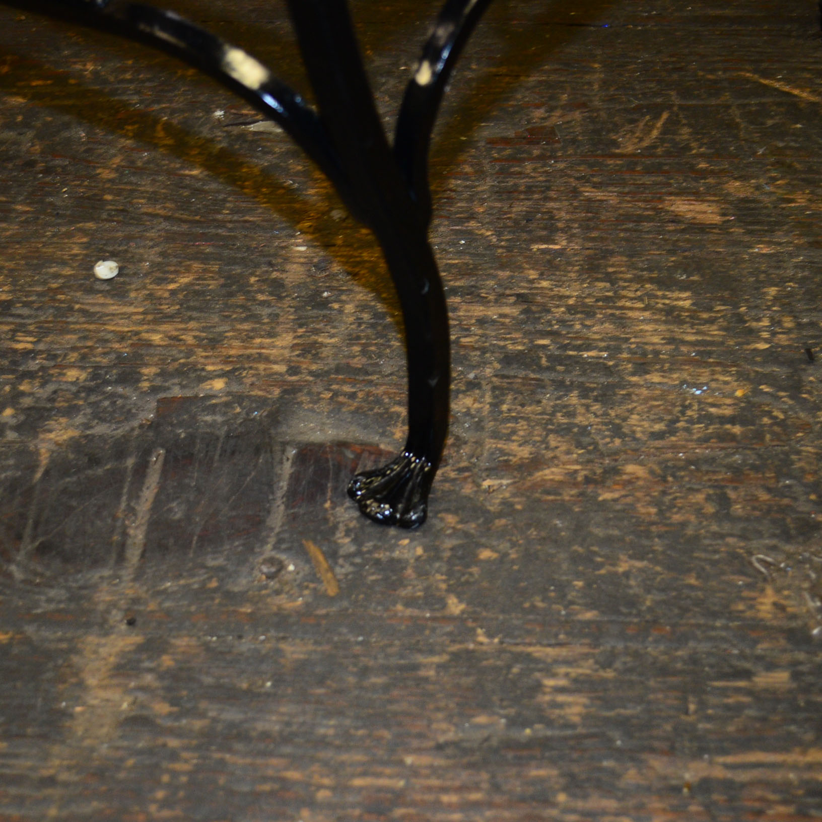 Pair of Cast Iron Lounge Chairs And Ottomans