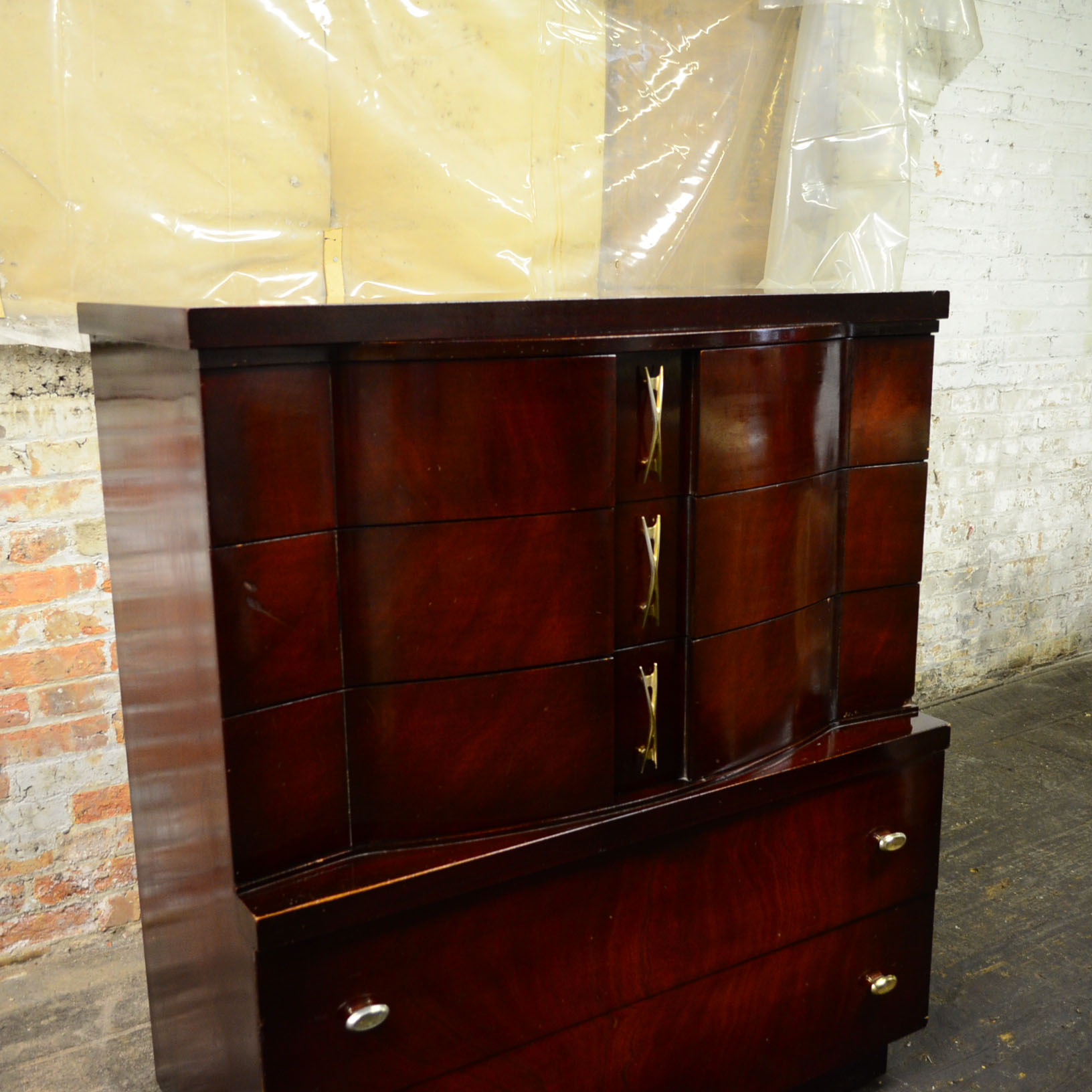 Cherry Mid-Century Modern Dresser