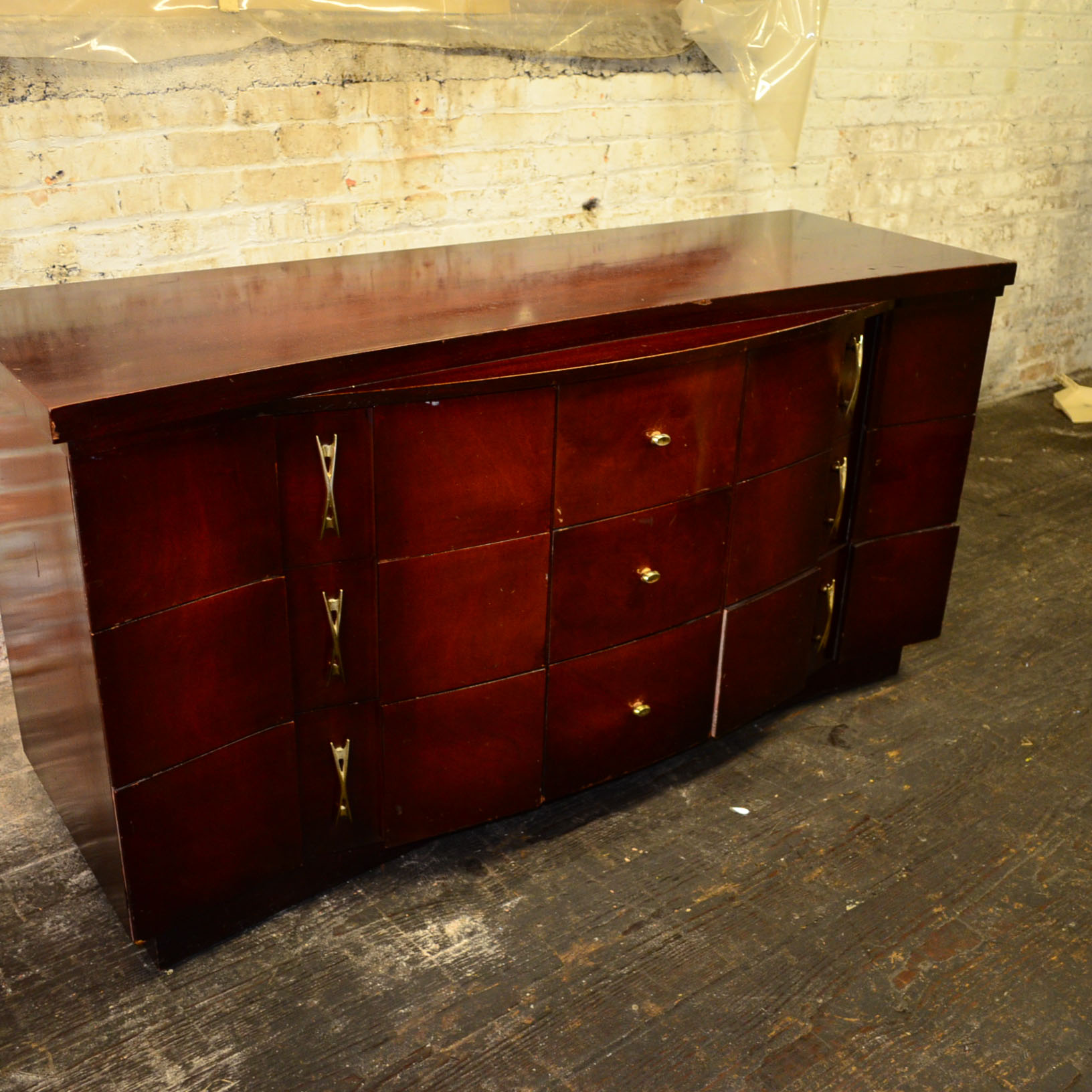Cherry Mid-Century Modern Dresser