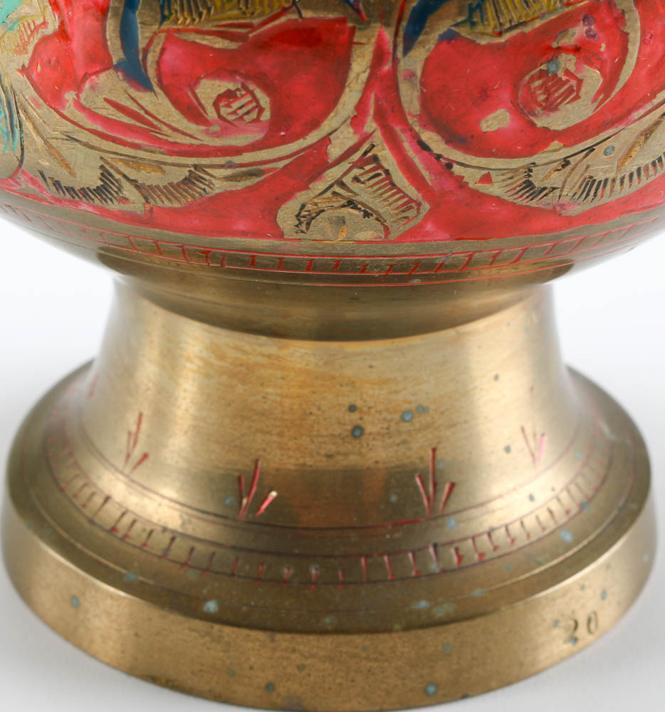 Hand Painted Brass Coffee Pots