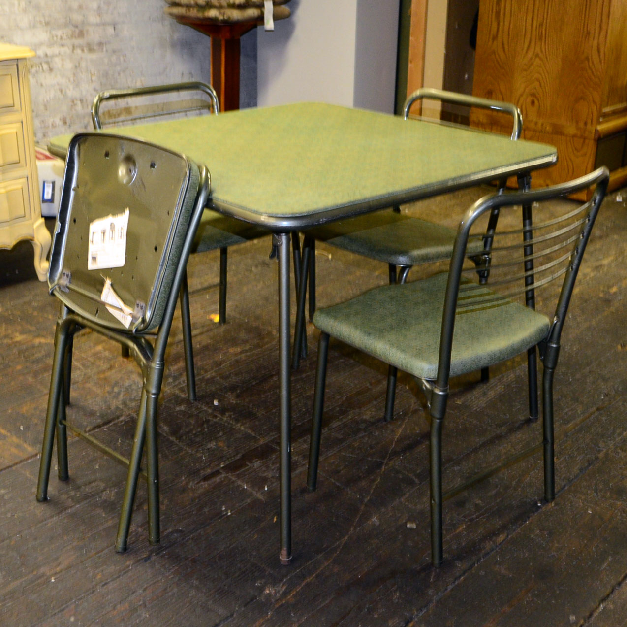 Vintage Costco Folding Table & Chairs