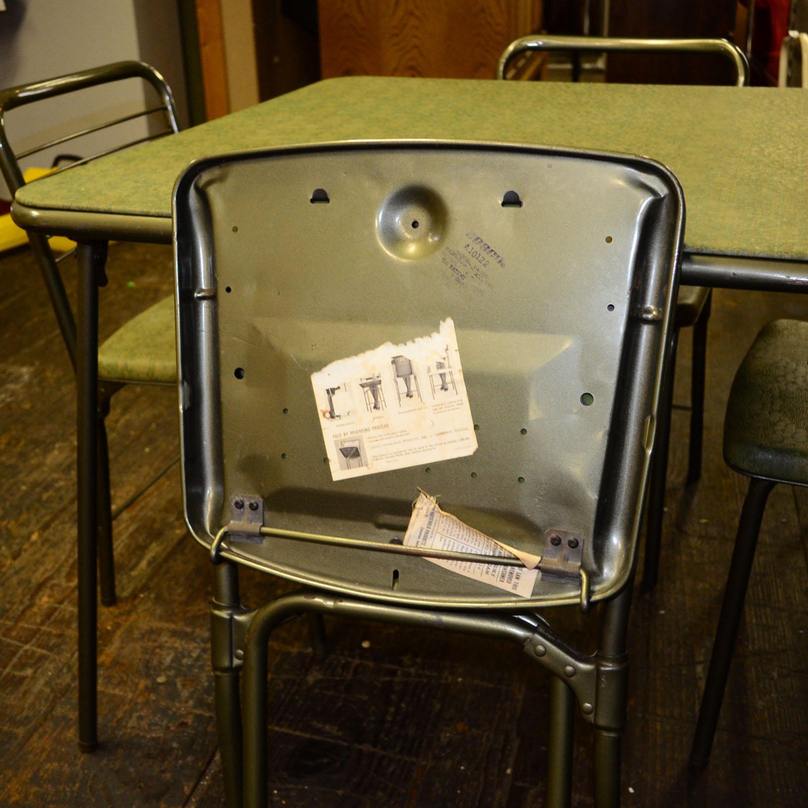 Vintage Costco Folding Table & Chairs