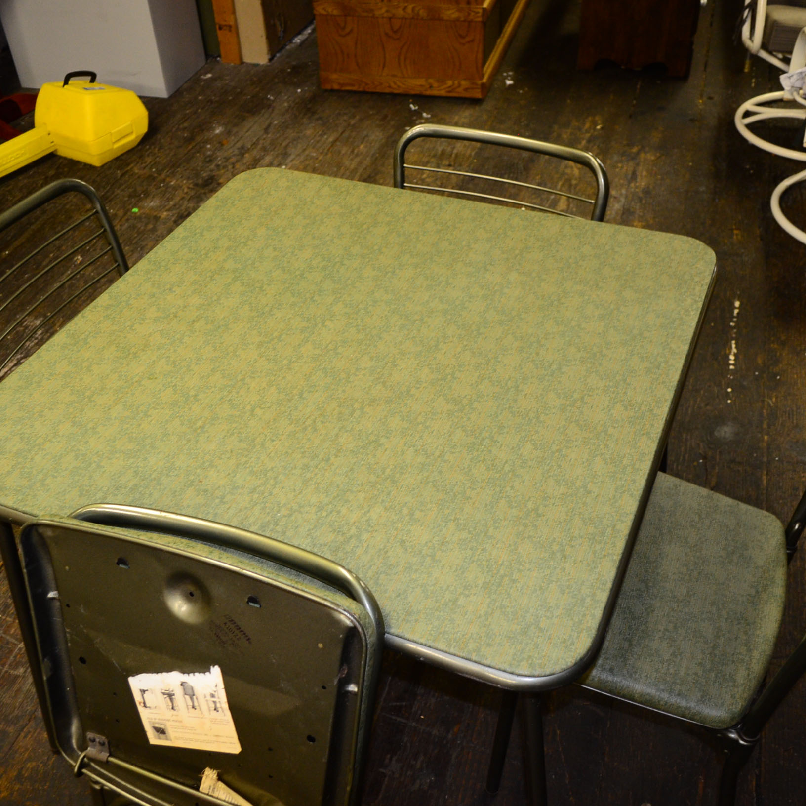 Vintage Costco Folding Table & Chairs