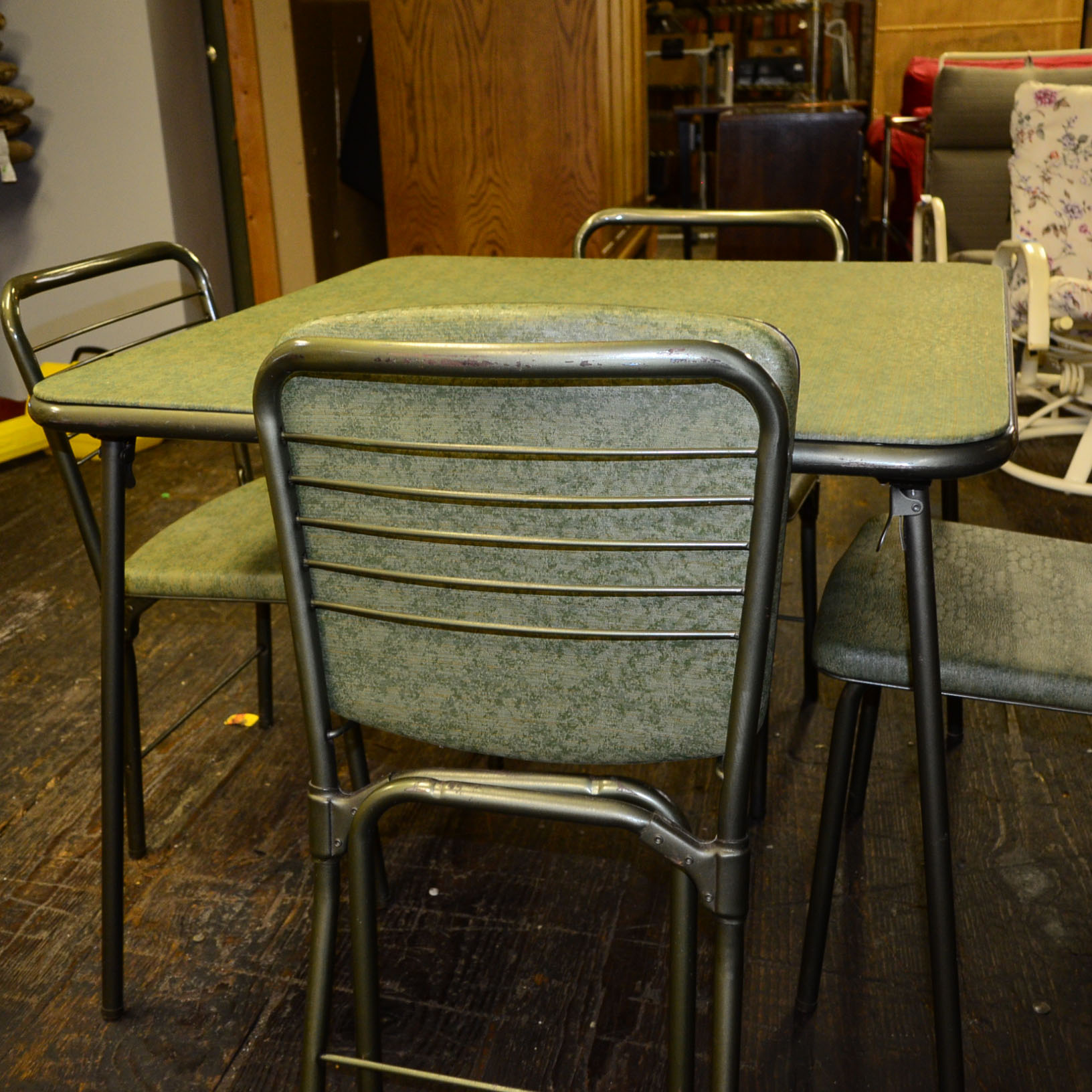 Vintage Costco Folding Table & Chairs