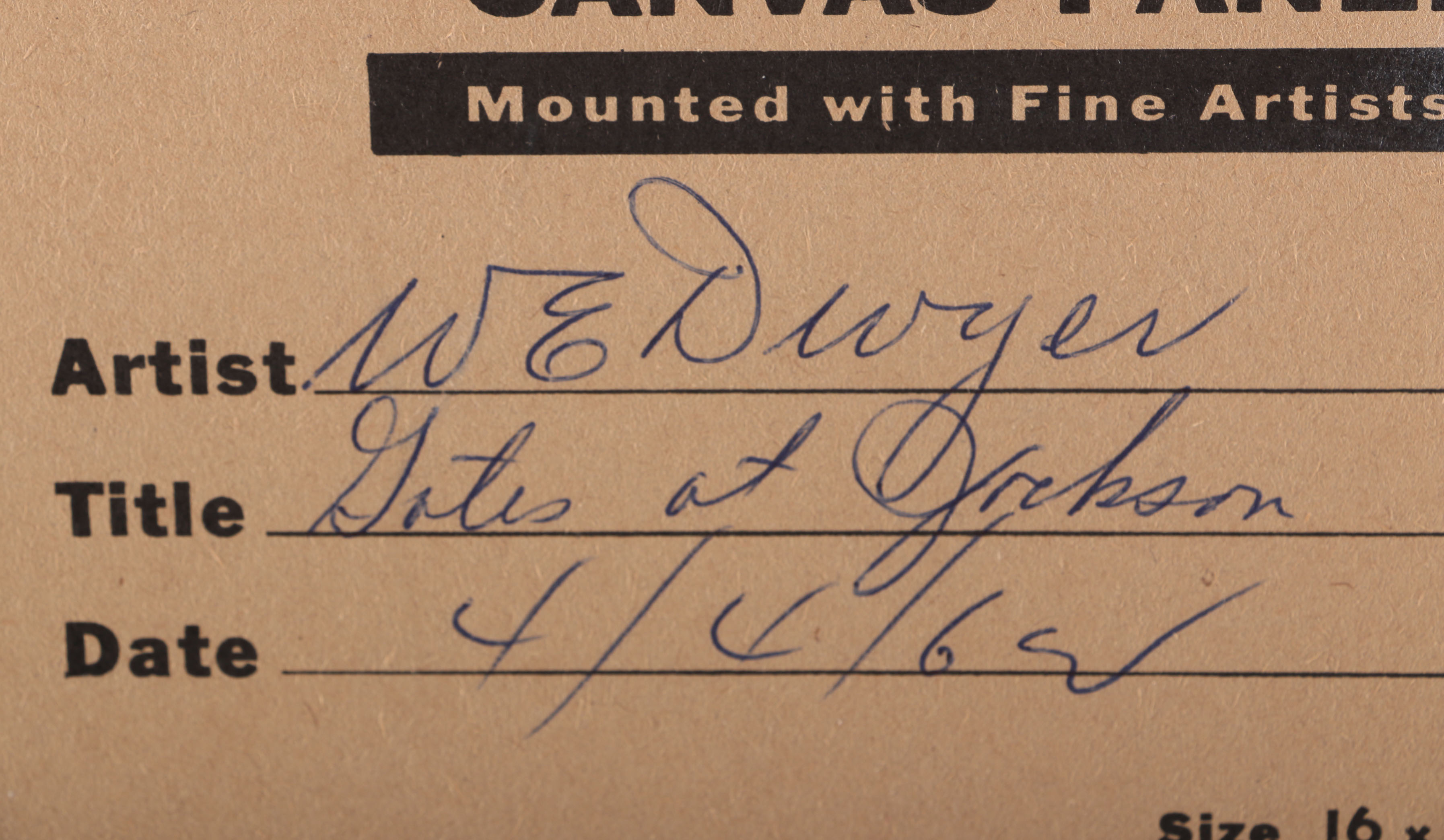 W.E. Dwyer Oil Painting