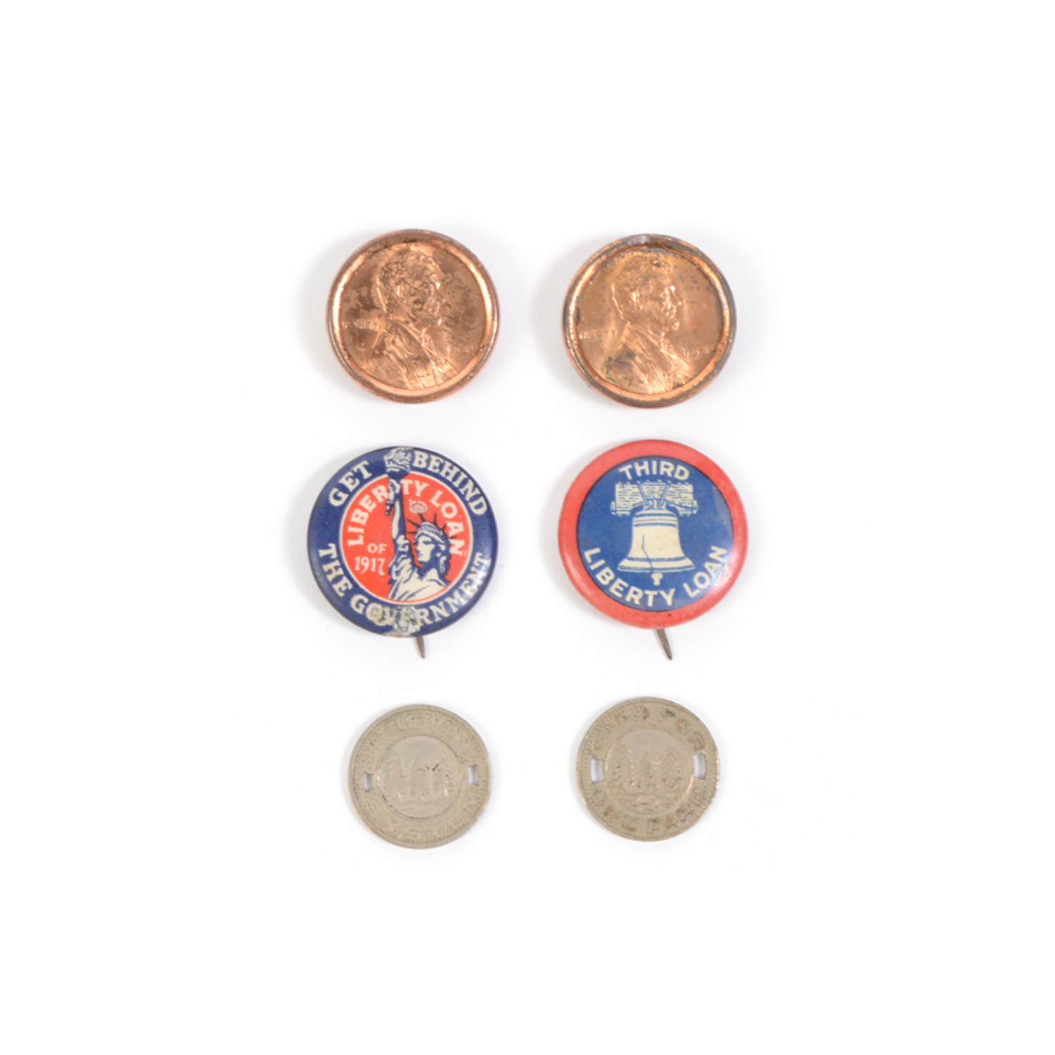 Vintage Pinback and Token Group