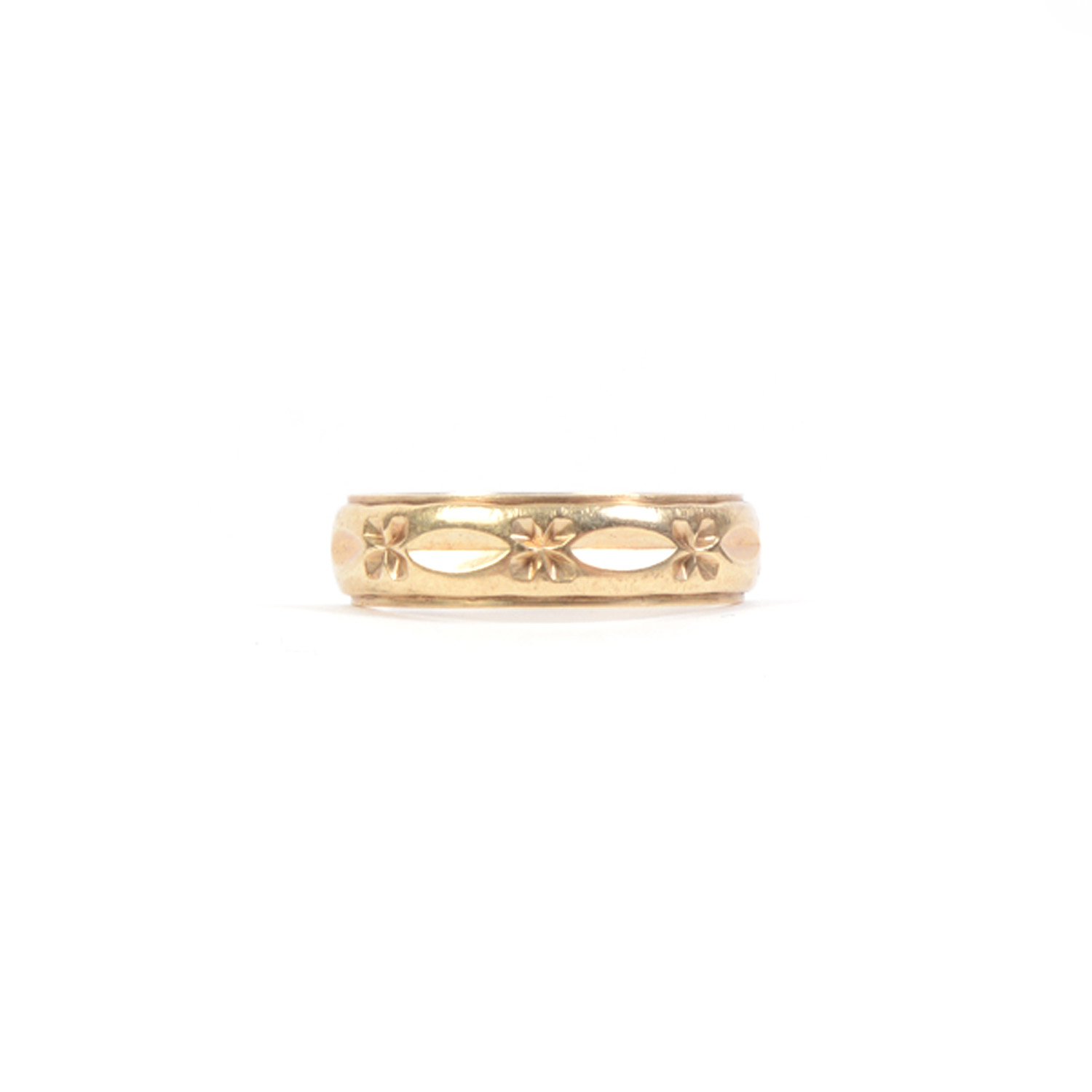 14 K Pressed Gold Band