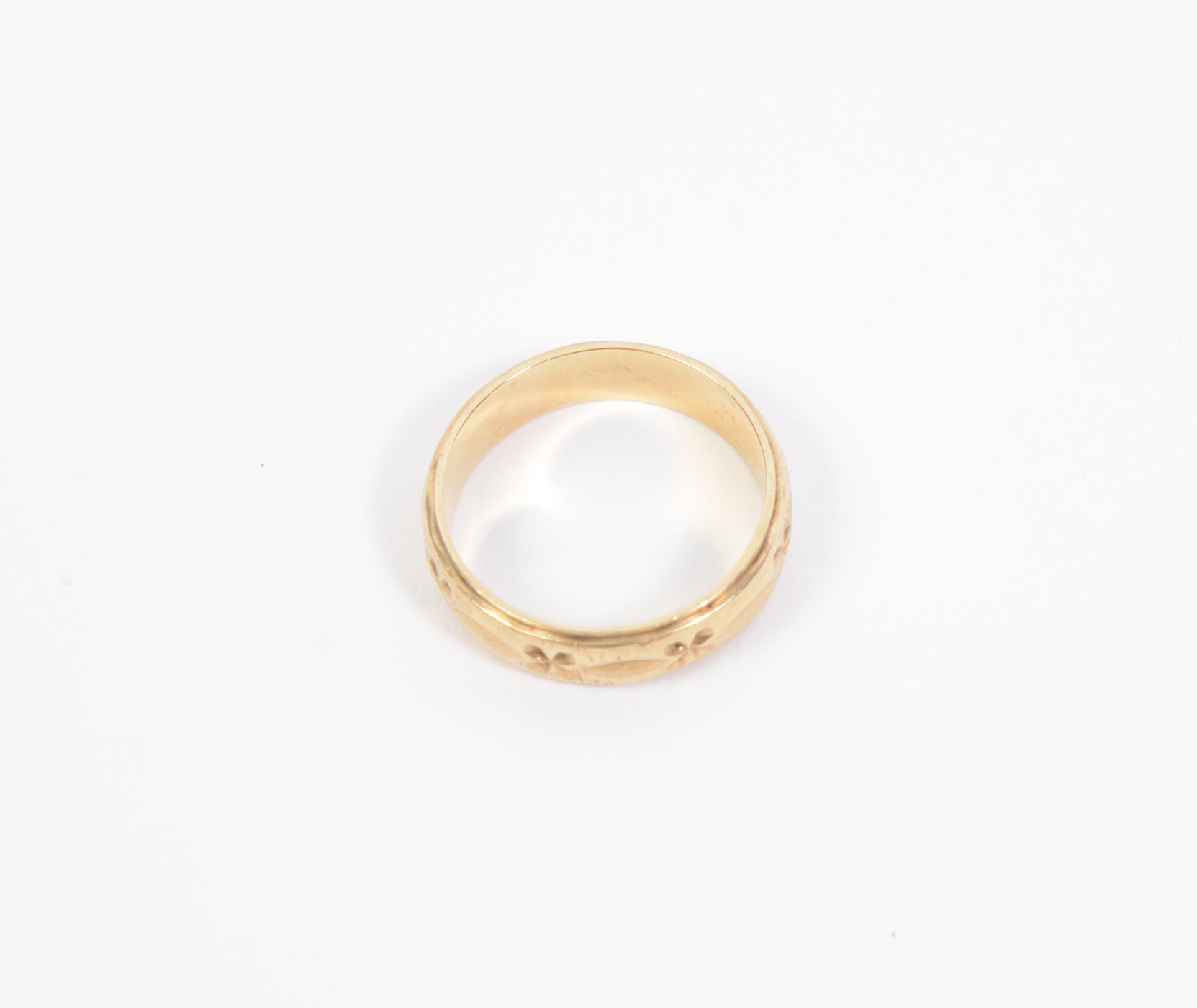 14 K Pressed Gold Band