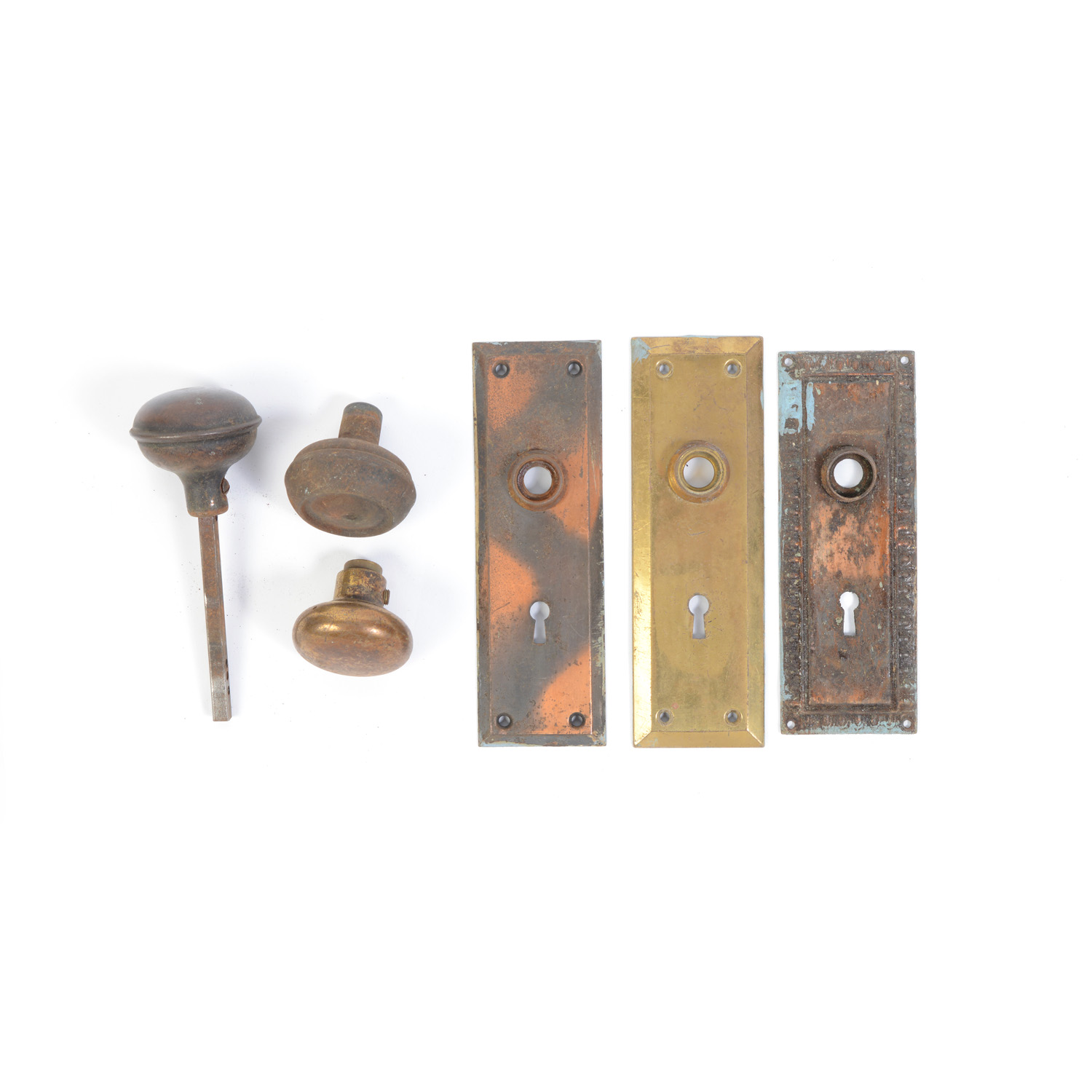 Antique Brass Door Knobs and Plates