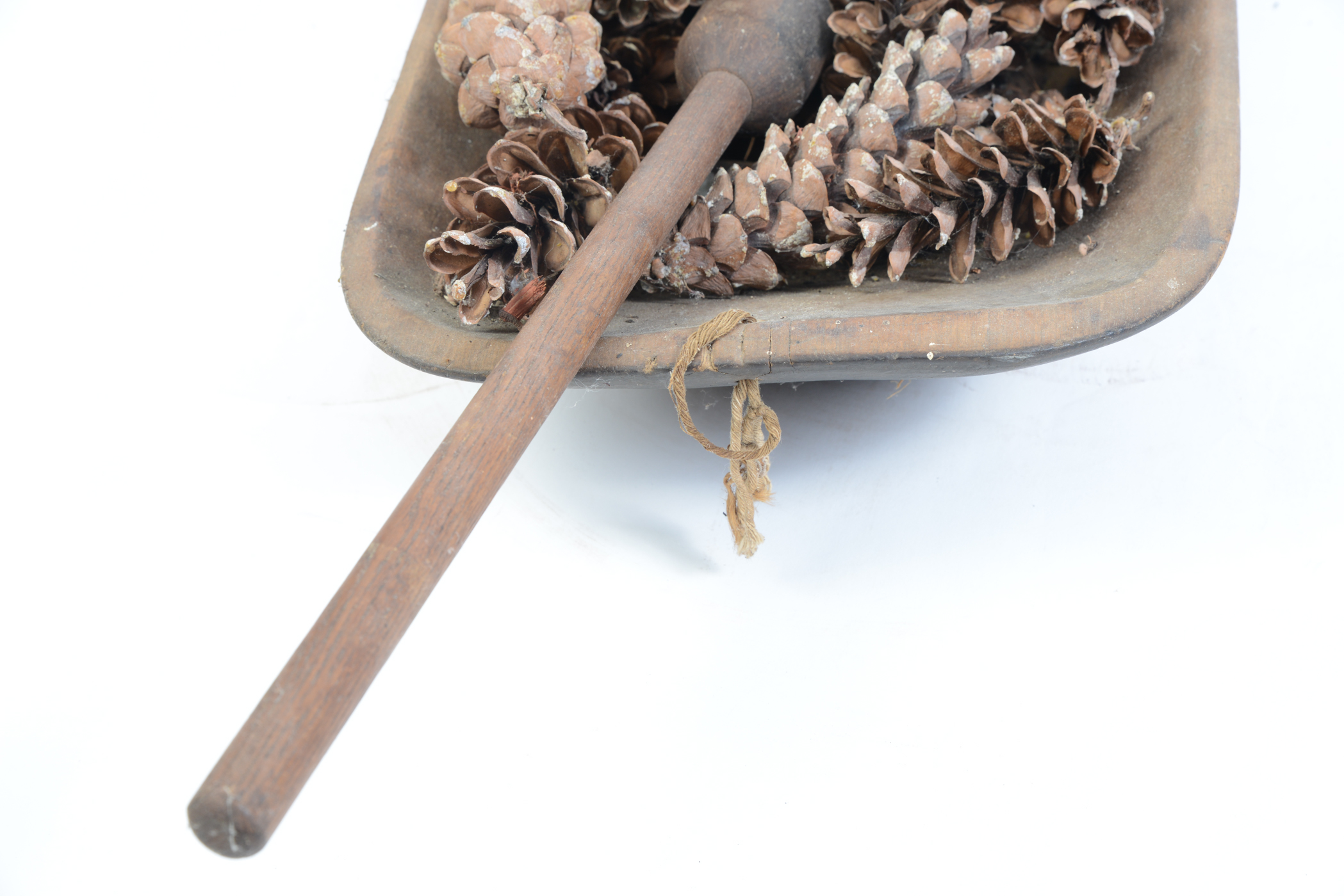 Antique Wooden Bowl and Pestel