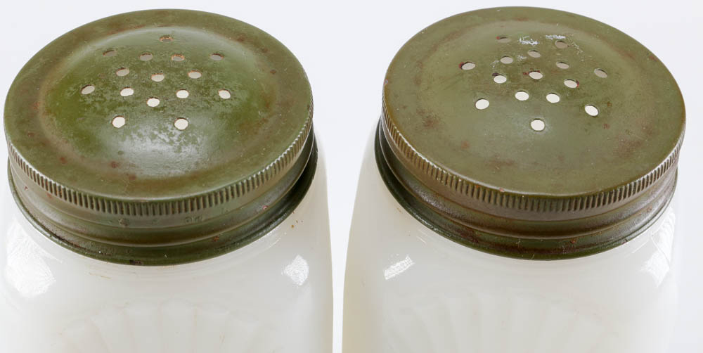 Vintage Milk Glass Shakers