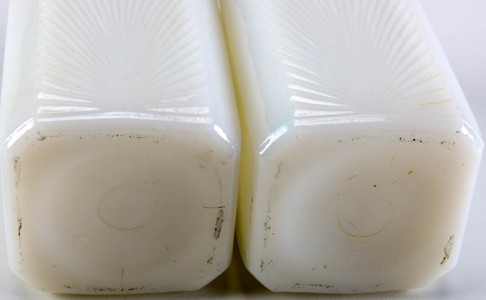 Vintage Milk Glass Shakers