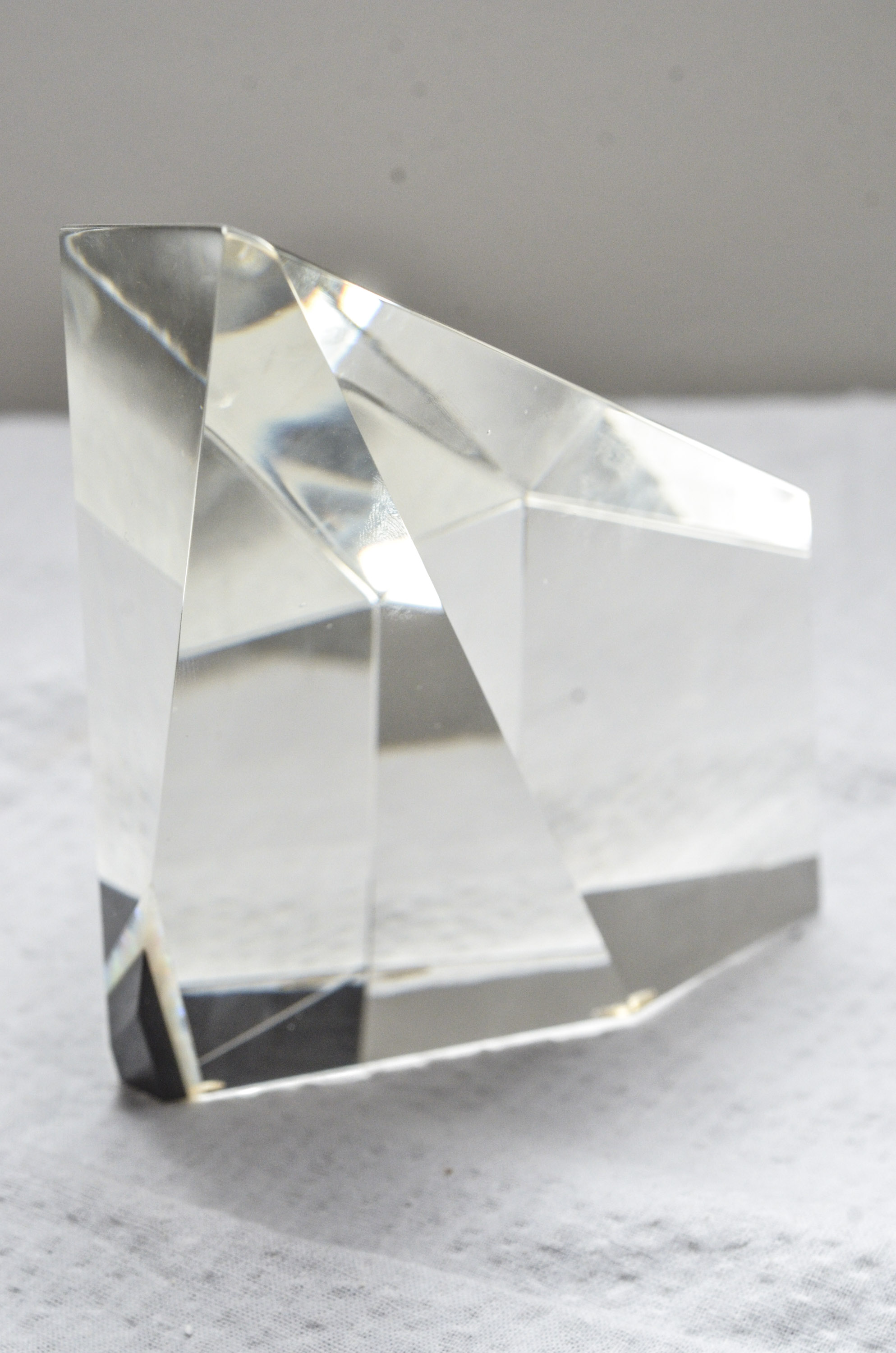 Pavel Tomecko Optical Glass and Opal Sculpture