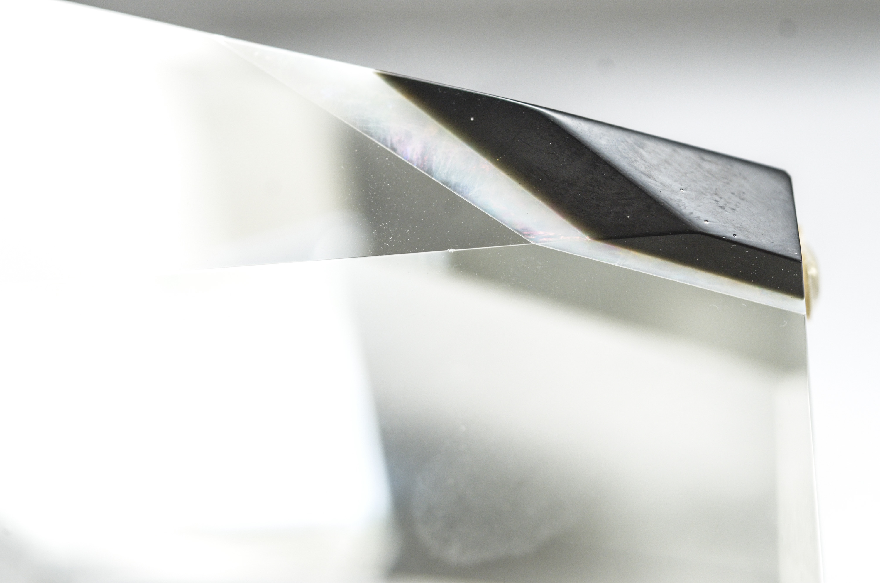 Pavel Tomecko Optical Glass and Opal Sculpture