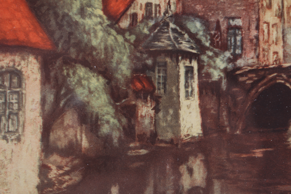 "Pont Gothique" Offset Lithograph Print