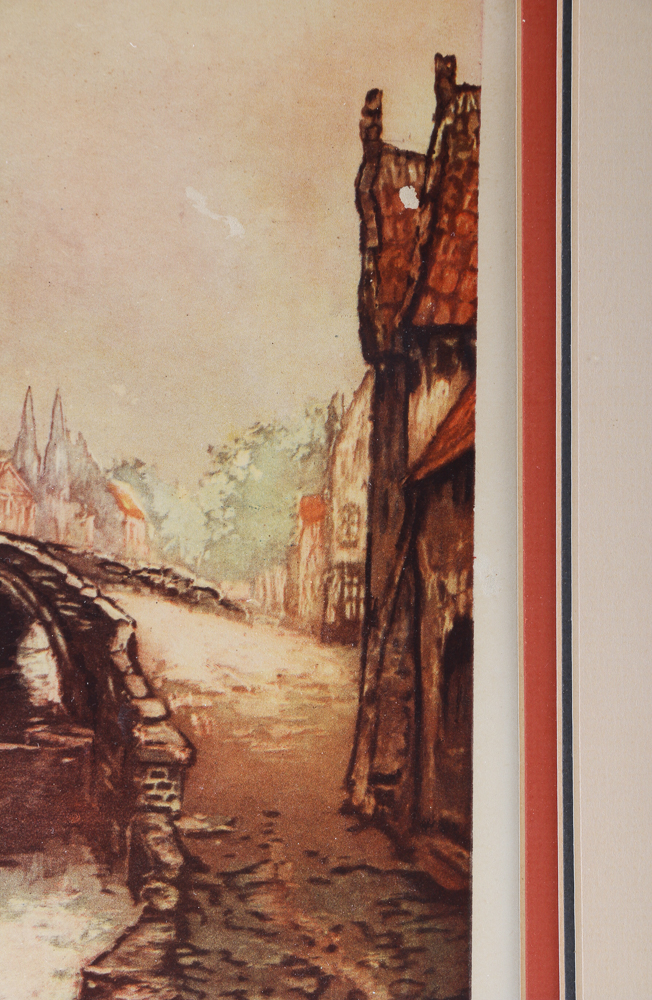 "Pont Gothique" Offset Lithograph Print