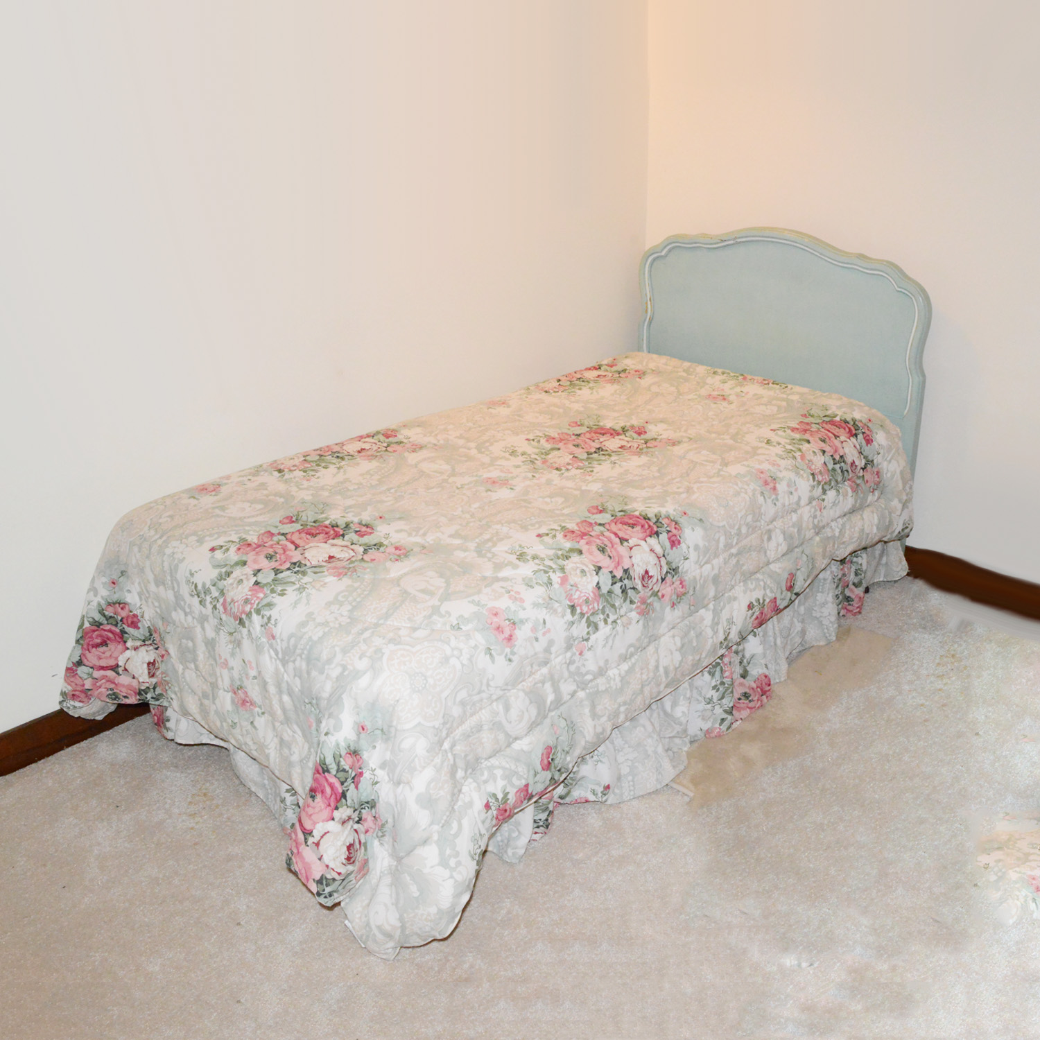 French Provincial Twin Headboard and Frame 2