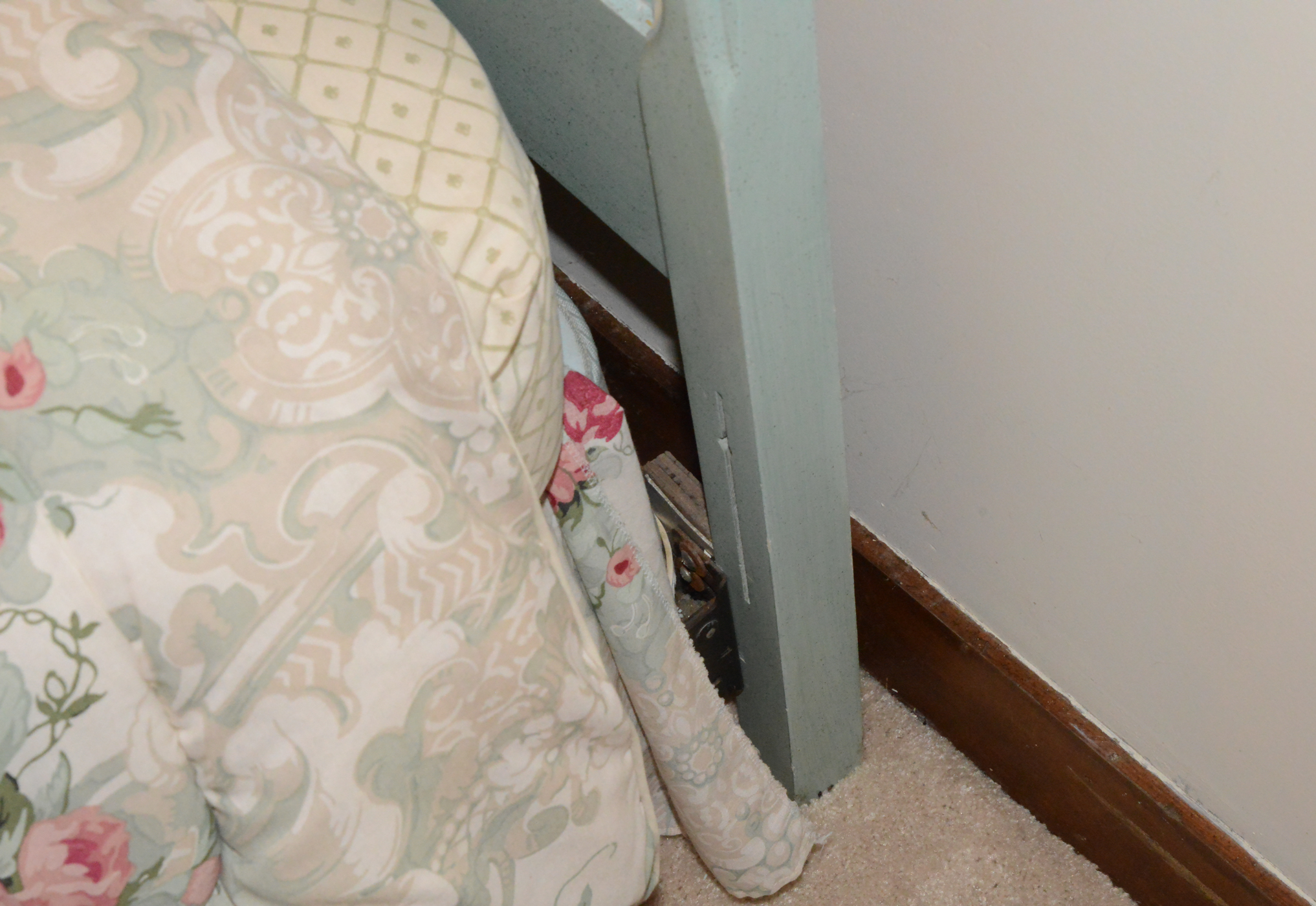 French Provincial Twin Headboard and Frame 2