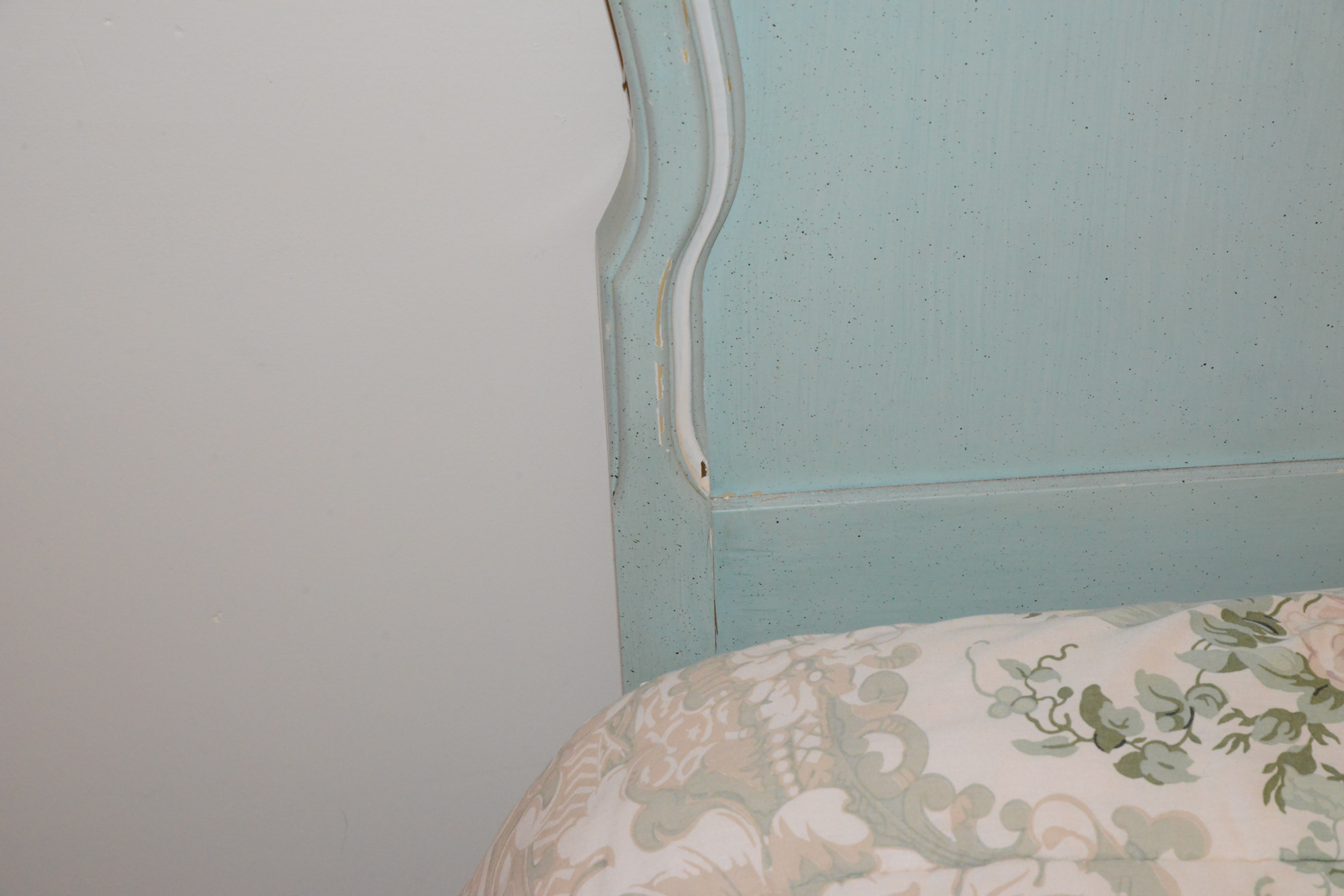 French Provincial Twin Headboard and Frame 2