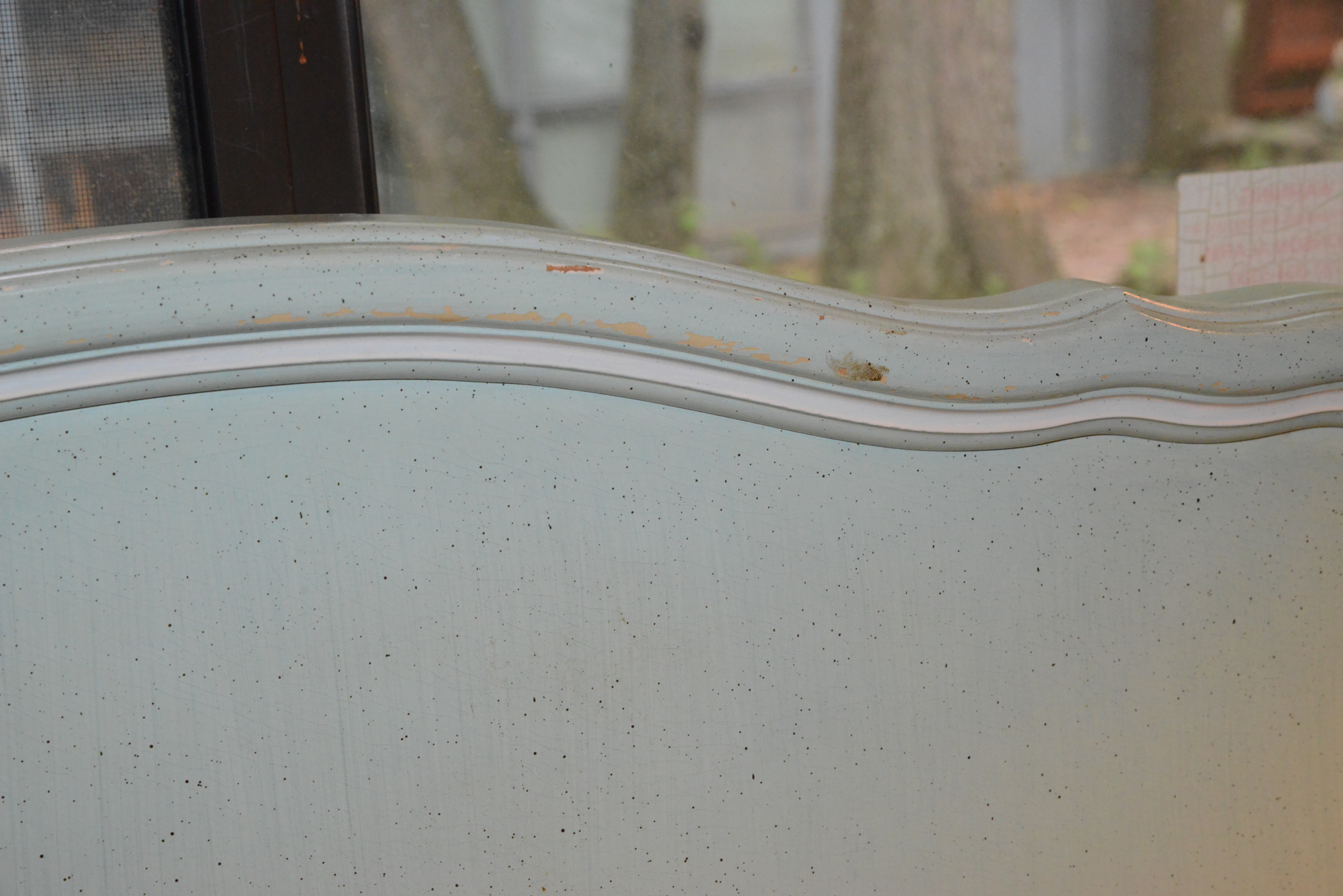 French Provincial Twin Headboard and Frame 2