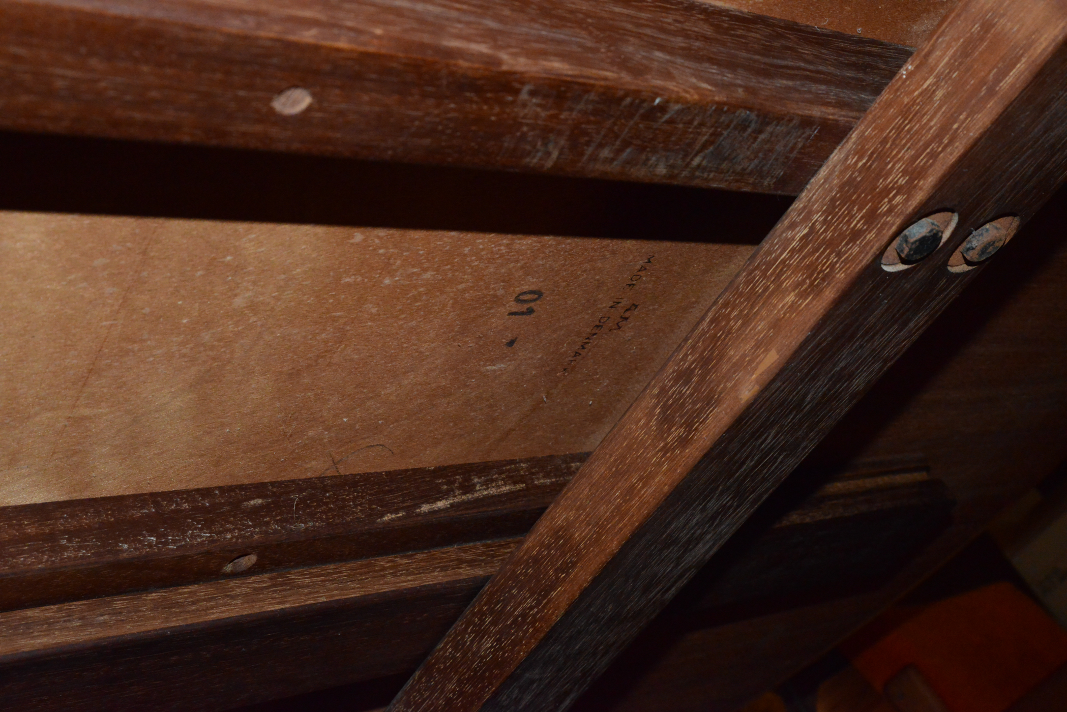 Tile Inlay Teak Dining Table