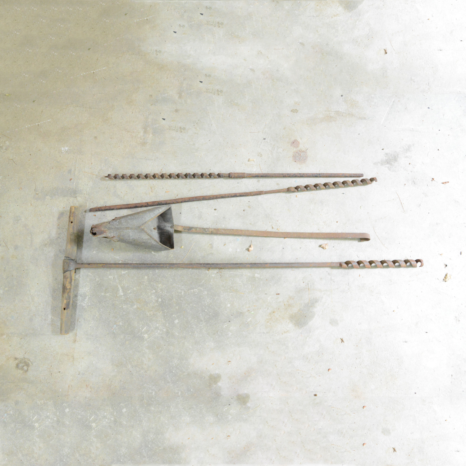 Vintage Augers and Pitch Shovel