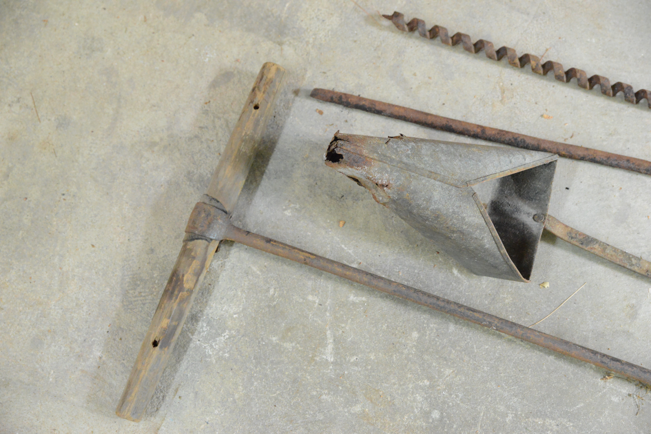 Vintage Augers and Pitch Shovel
