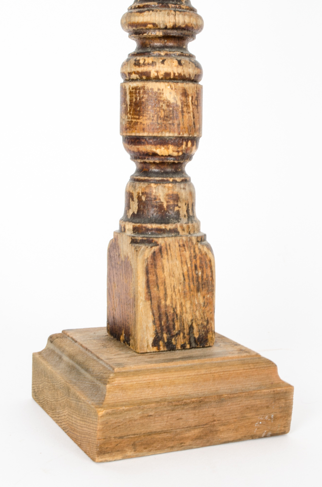 Vintage Wooden Candlesticks