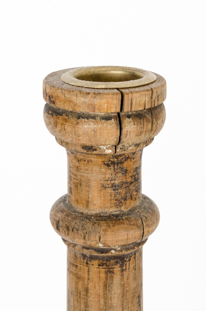 Vintage Wooden Candlesticks