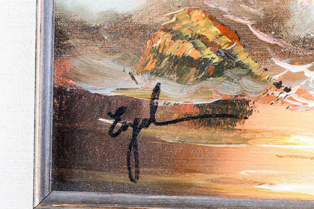 Sunset Seascape Painting