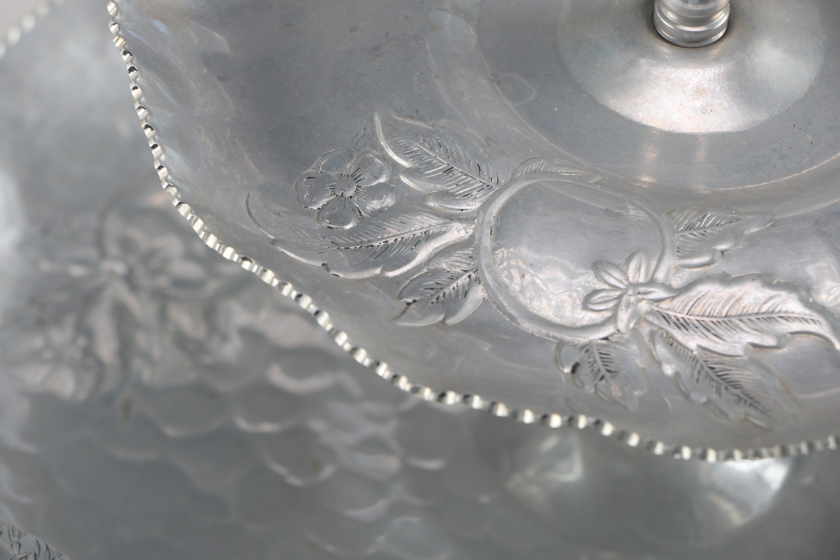 Hammered Aluminum Serving Set