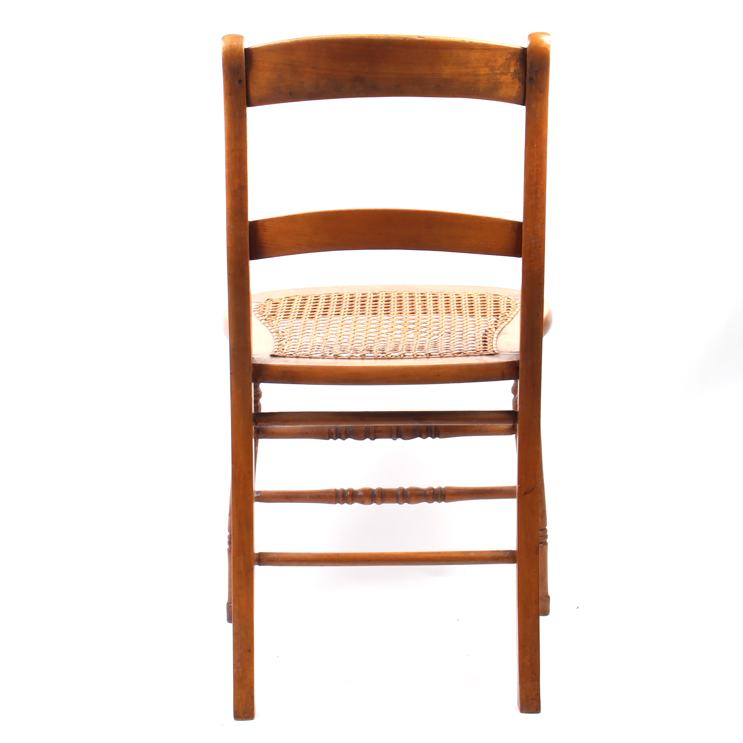 Set of Five Cane Seat Side Chairs