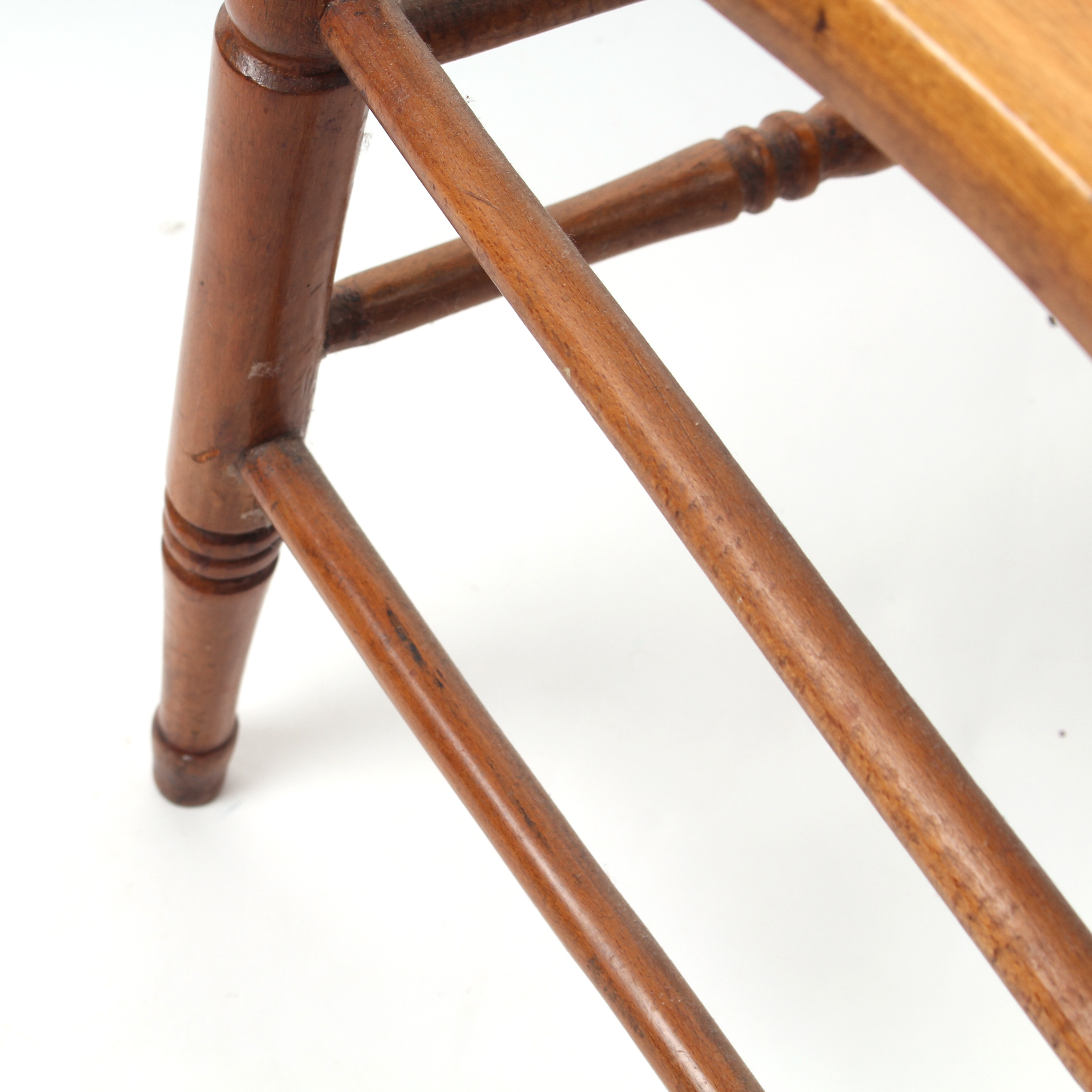 Set of Five Cane Seat Side Chairs