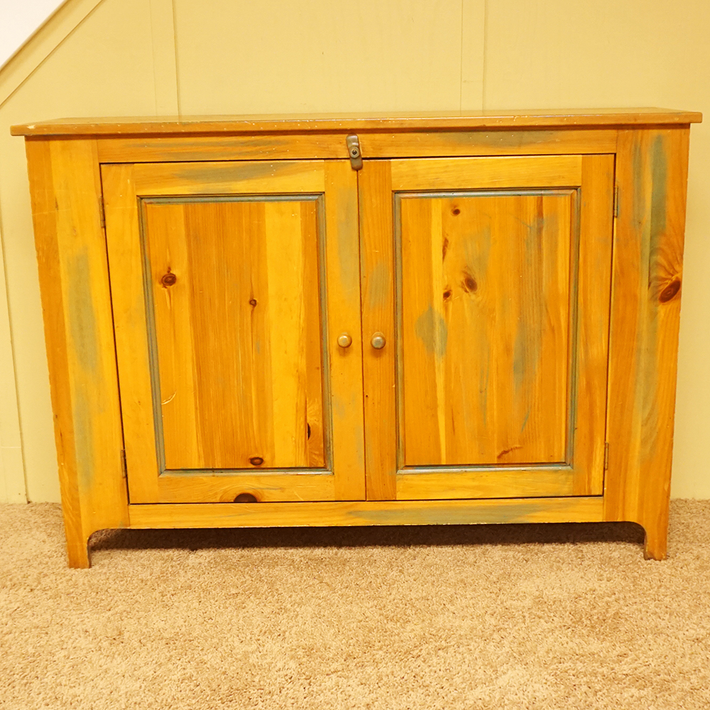 Pine Cabinet with Double Doors