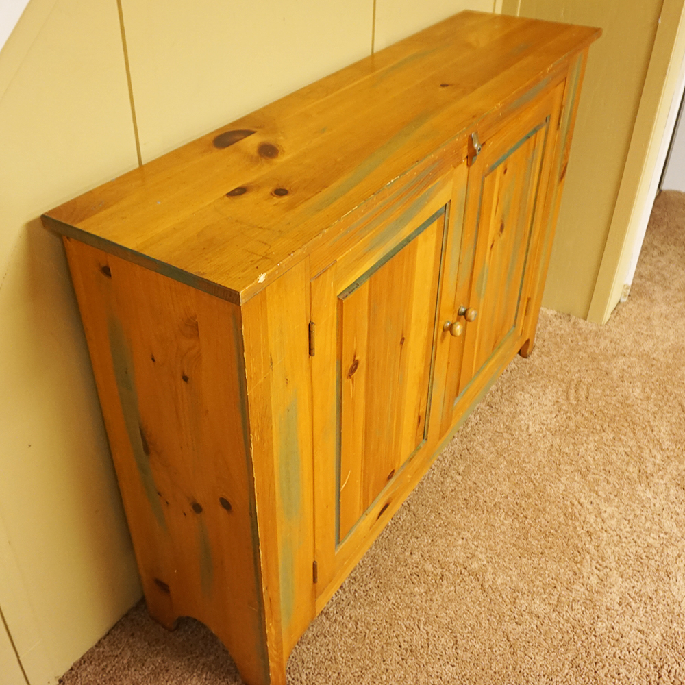 Pine Cabinet with Double Doors