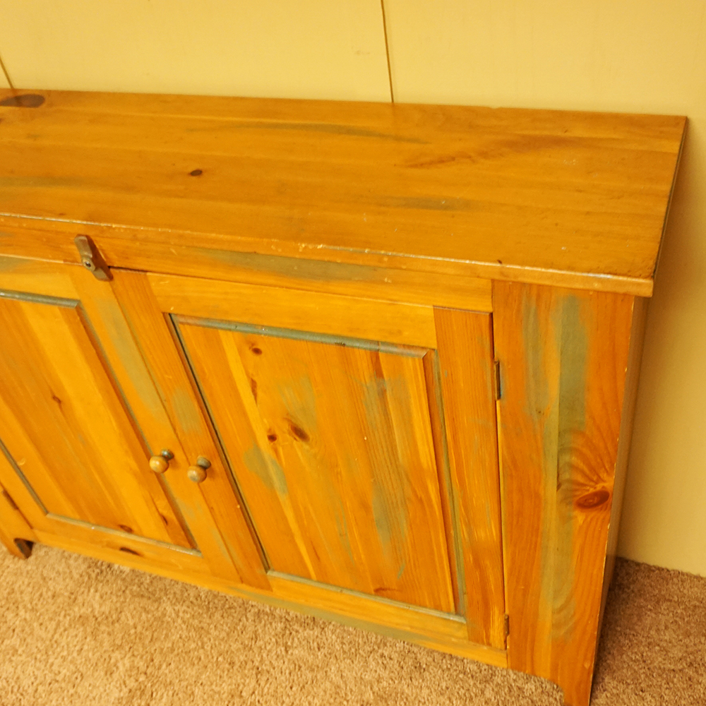 Pine Cabinet with Double Doors