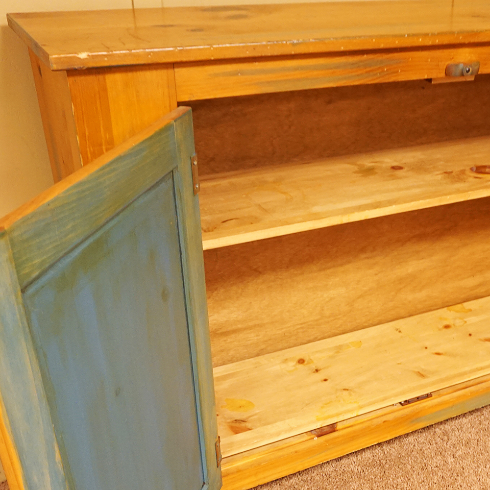 Pine Cabinet with Double Doors
