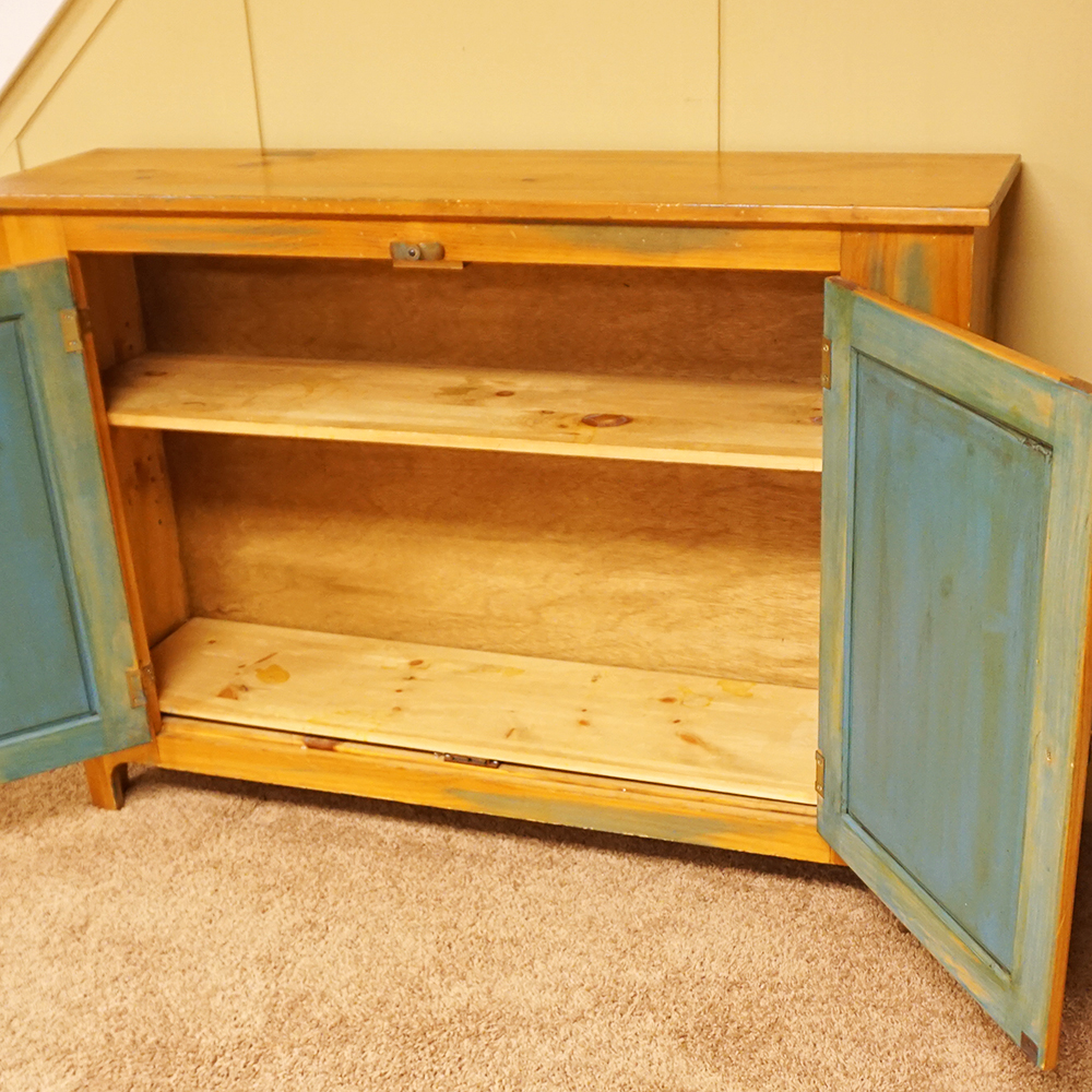 Pine Cabinet with Double Doors