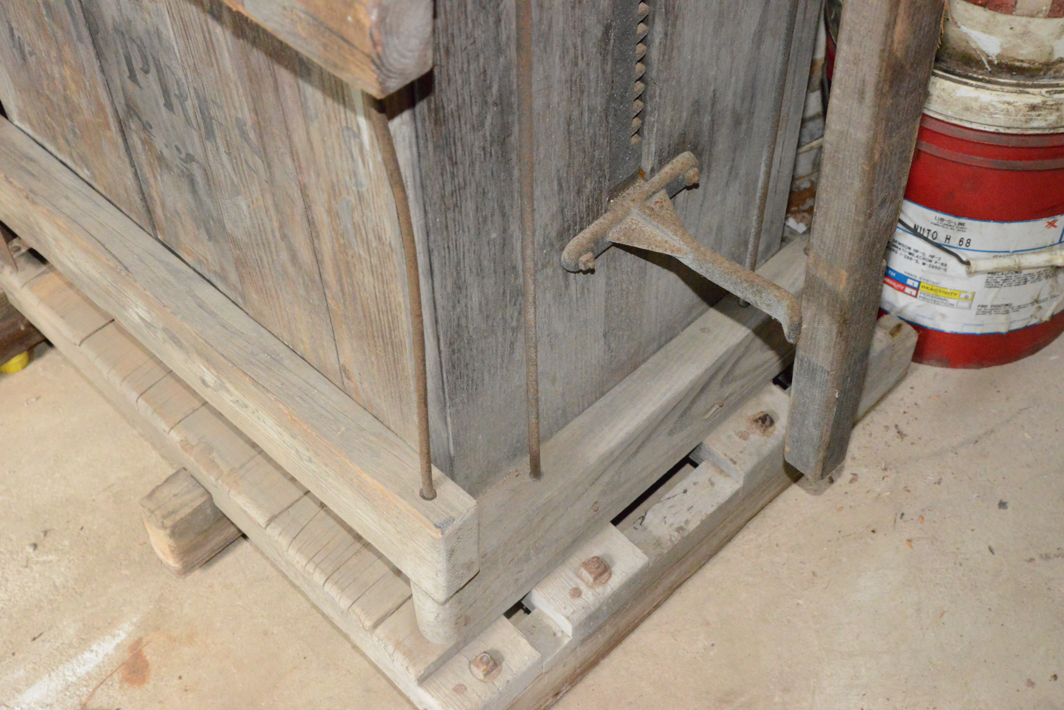 Antique Paper Press Crate