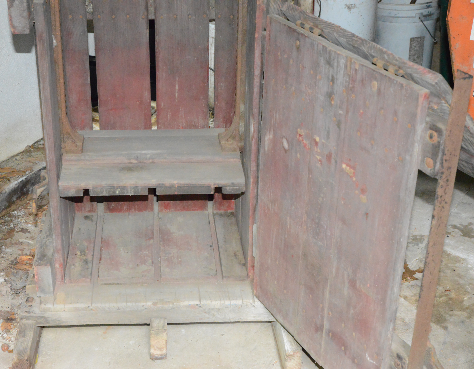 Antique Paper Press Crate